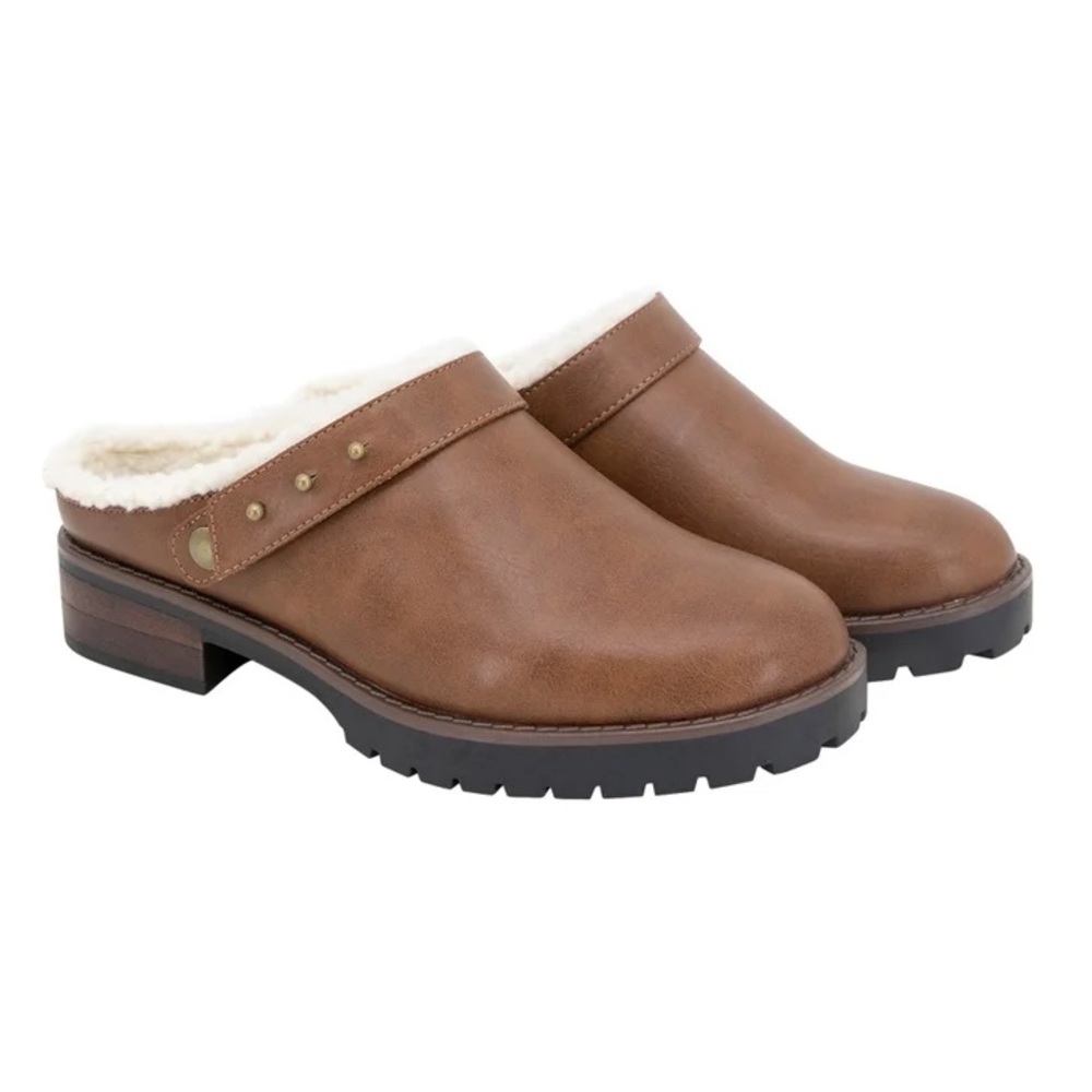 Kensie Women’s Clogs with Cozy Lining, Tan Color, Size: 6.5 & 7 - NWT